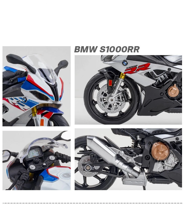 RMZ City BMW S1000RR Escala 1:12 Diecast — imagen 6