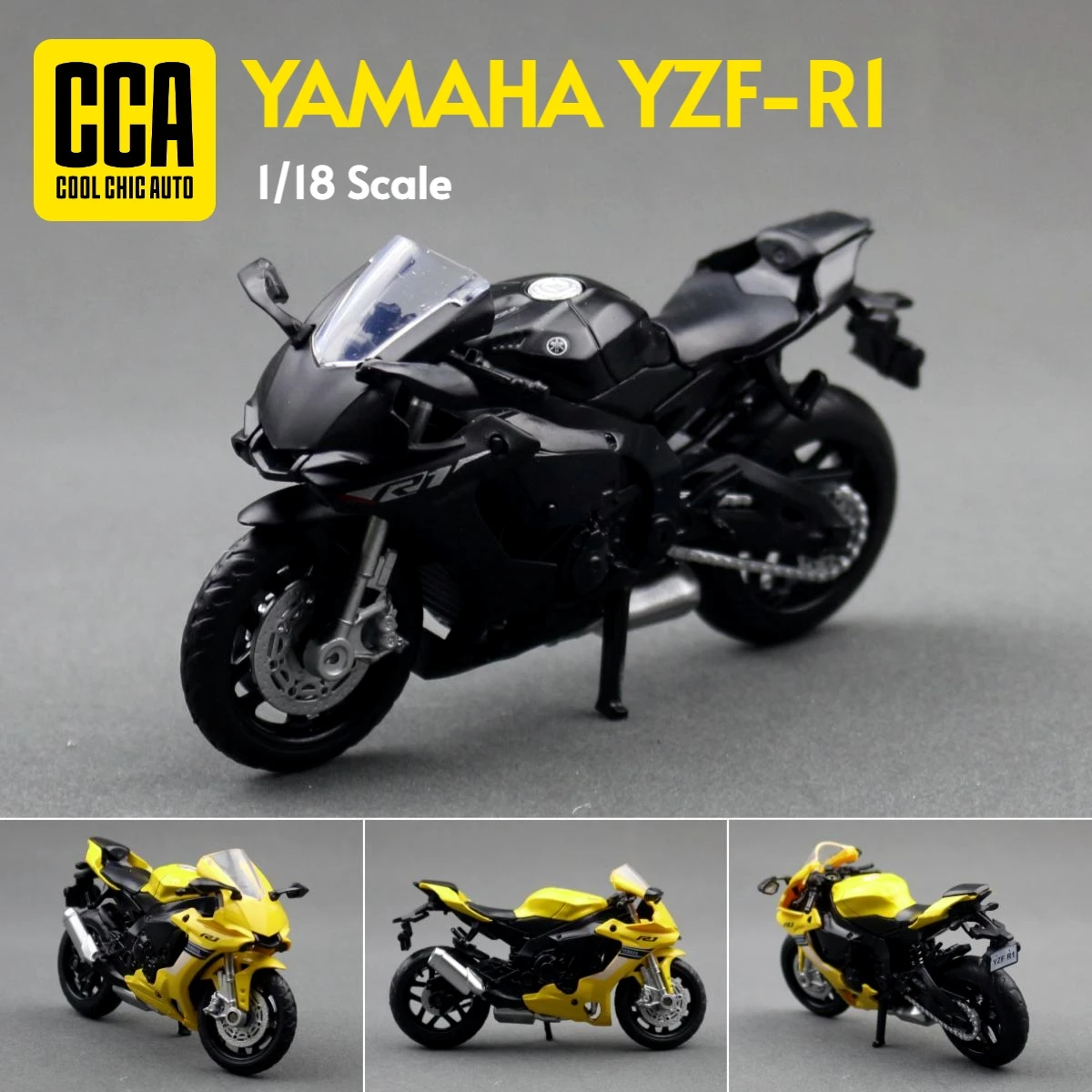 Yamaha YZF-R1 Moto a Escala 1:18 Diecast