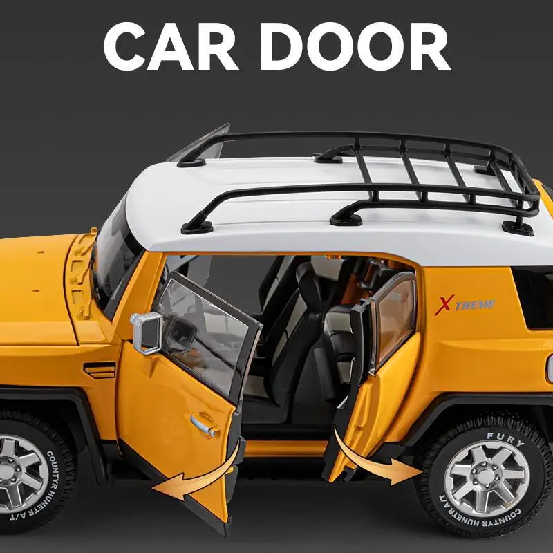 Toyota FJ Land Cruiser Escala 1:24 Diecast — imagen 3