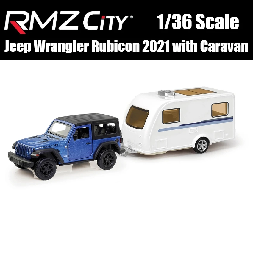 Jeep con Caravana Diecast 1:36 — imagen 2