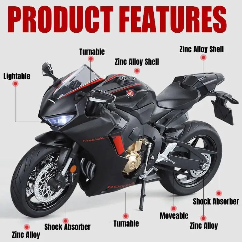 Honda CBR 1000RR HRC Miniatura Escala 1:9 — imagen 2