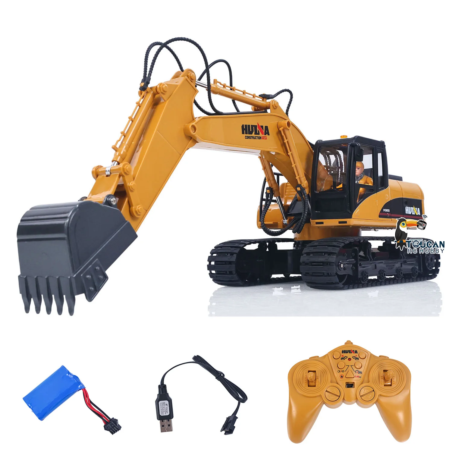 Huina 1535 Excavadora RC 1:14 Eléctrica — imagen 1