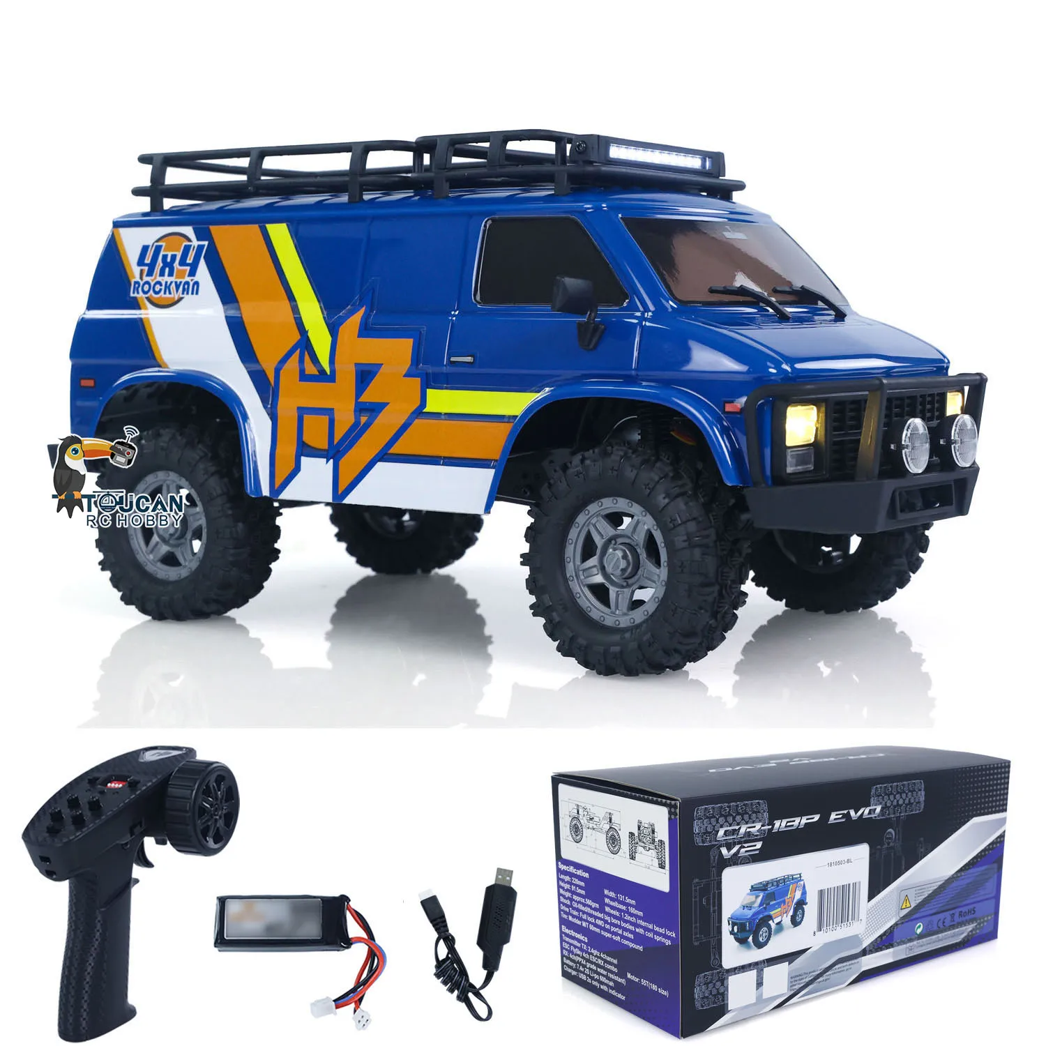 Hobby Plus CR18P 1/18 Rock Crawler 4WD — imagen 2
