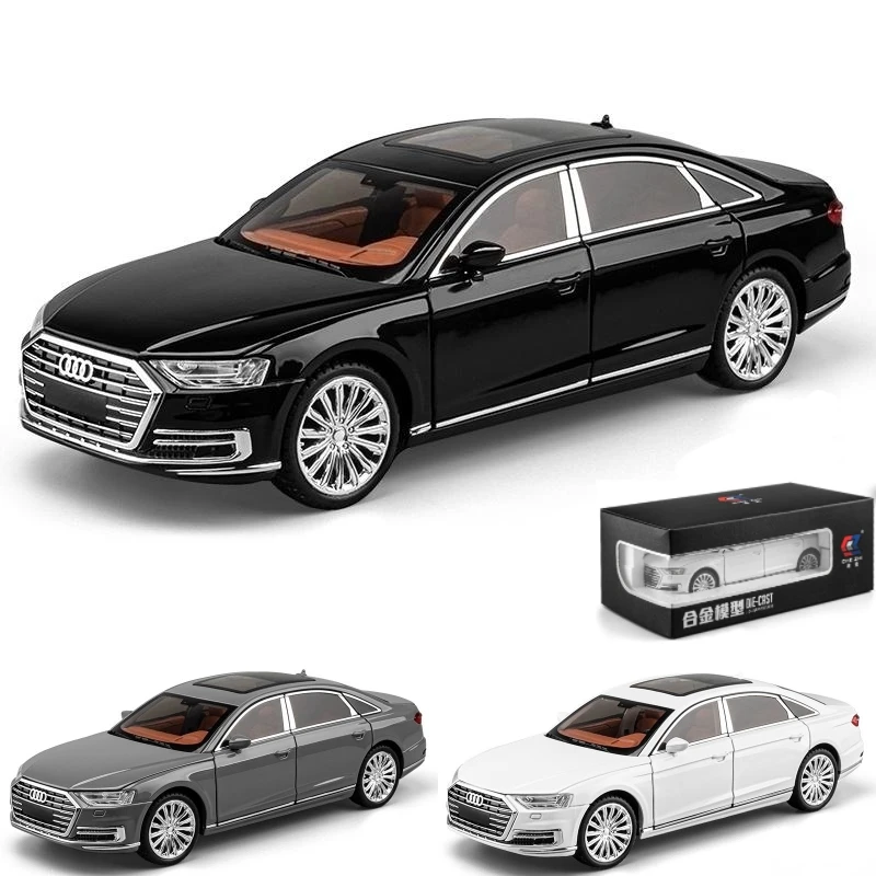 Audi A8L Miniatura Metal 1:24 Puertas Abribles — imagen 1