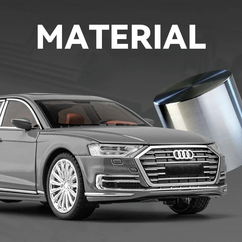 Audi A8L Miniatura Metal 1:24 Puertas Abribles — imagen 5