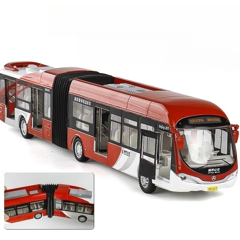 Autobús Articulado a Escala 1:32 con Luz y Sonido