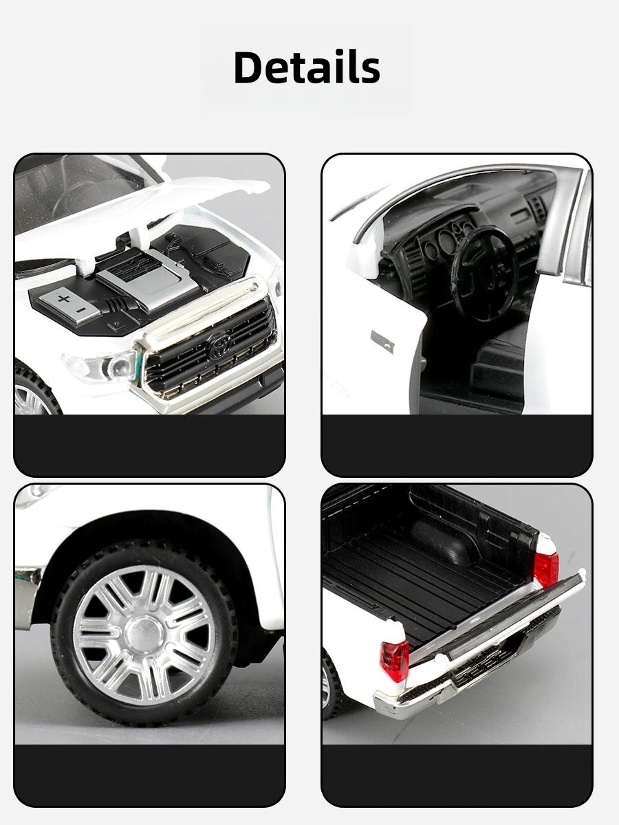 Toyota Tundra TRD Escala 1:32 Metal Fundido — imagen 4