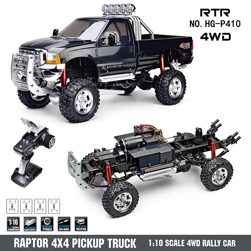 HG P410 Pickup RC 1:10 4x4 — imagen 3