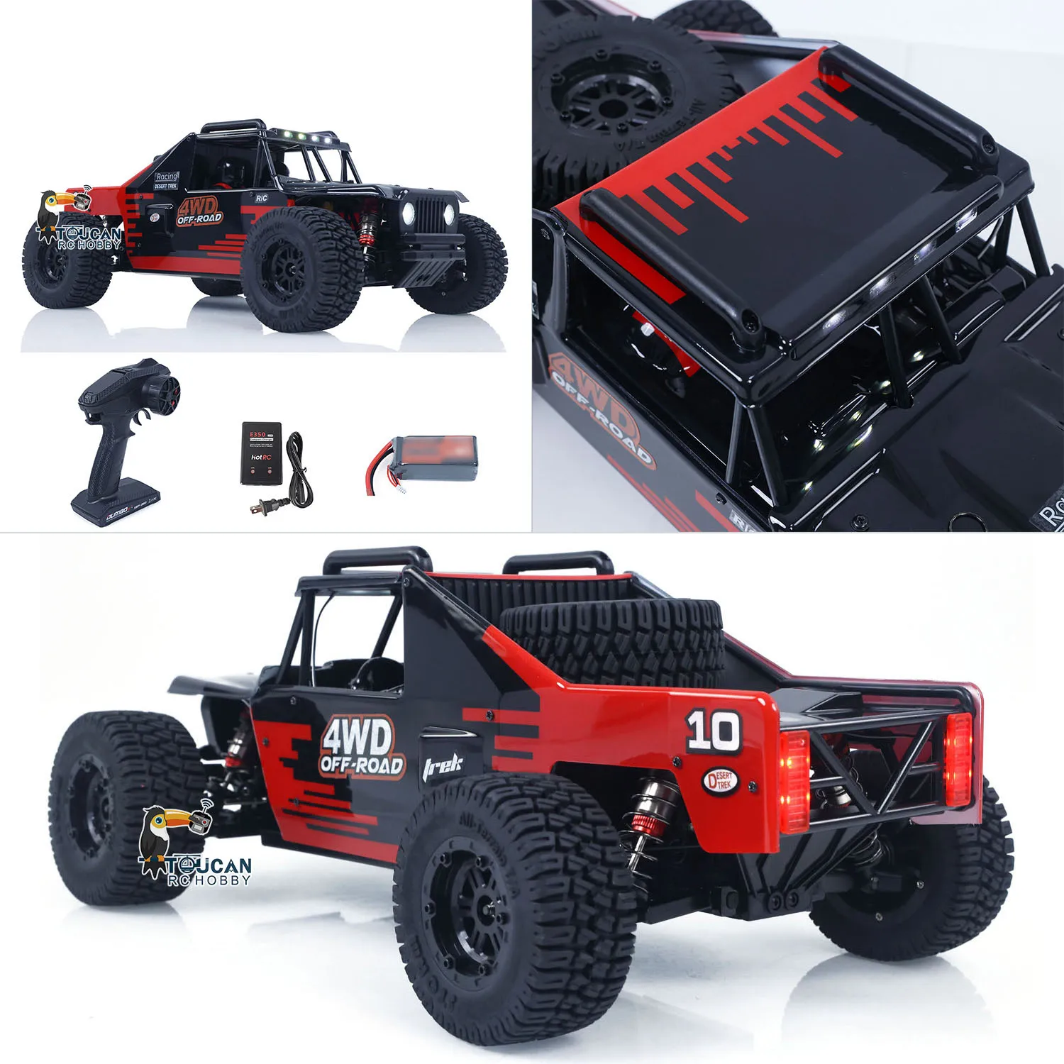 Camioneta Todoterreno RC 1/10 4WD Eléctrica — imagen 1