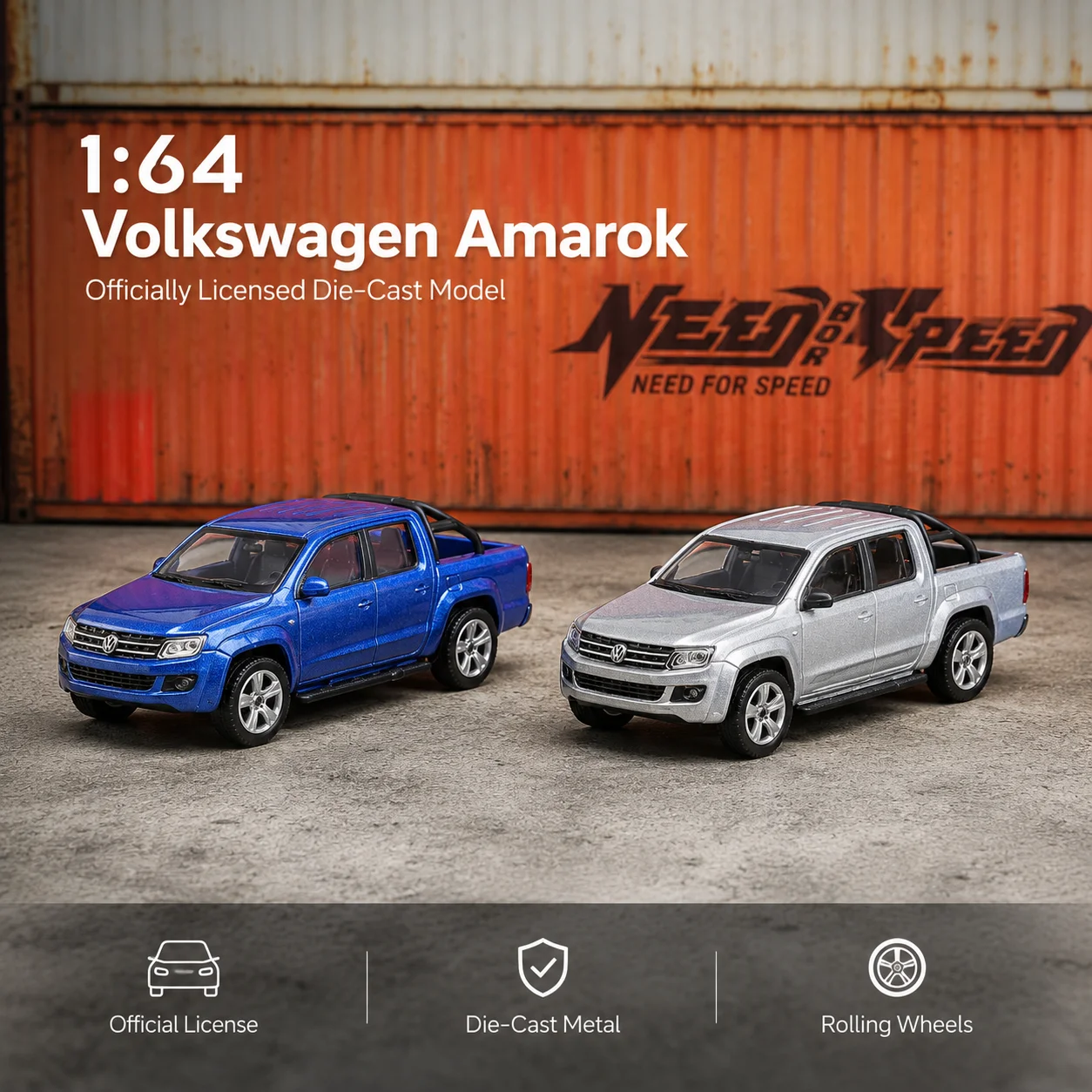 Volkswagen Amarok Miniatura 1:64 Aleación CCA — imagen 1