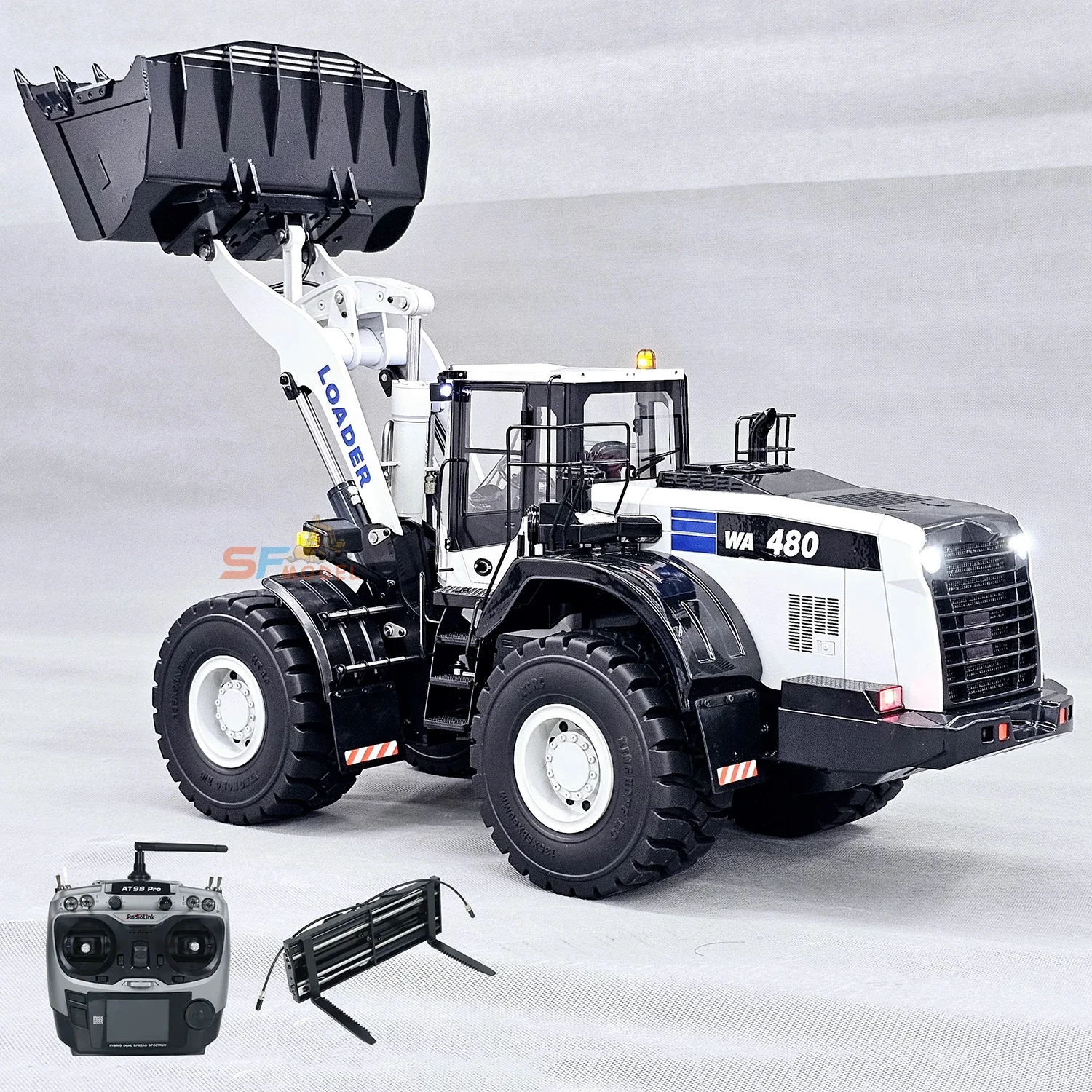 Cargador Hidráulico WA480 RC Metal Escala 1:14 RTR