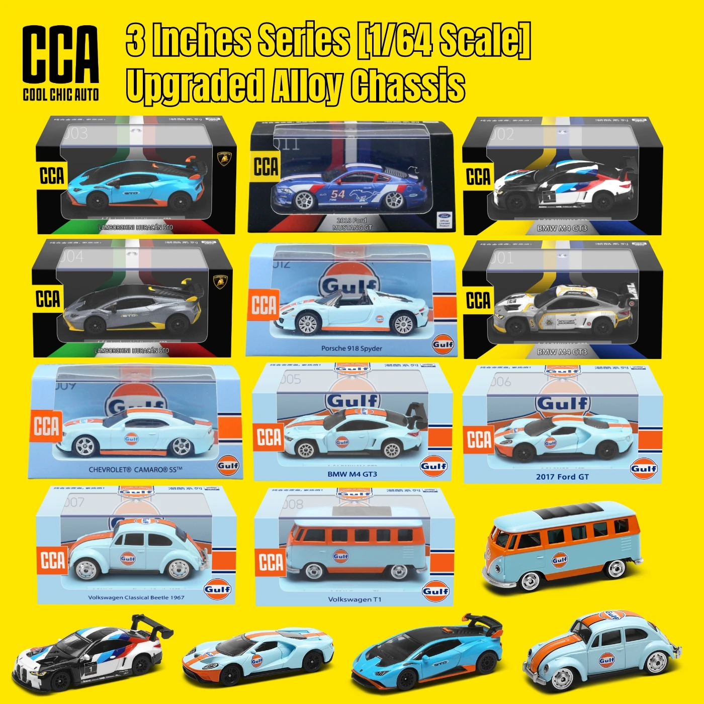 CCA Caja de Exhibición 1:64 Autos a Escala Coleccionables