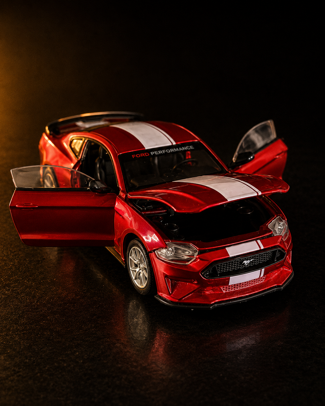 Carro a escala Ford Mustang GT color ROJO