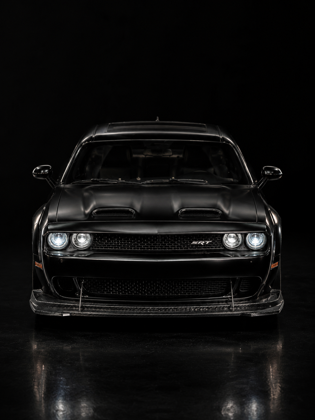 Carro a escala Dodge Challenger Hellcat NEGRO