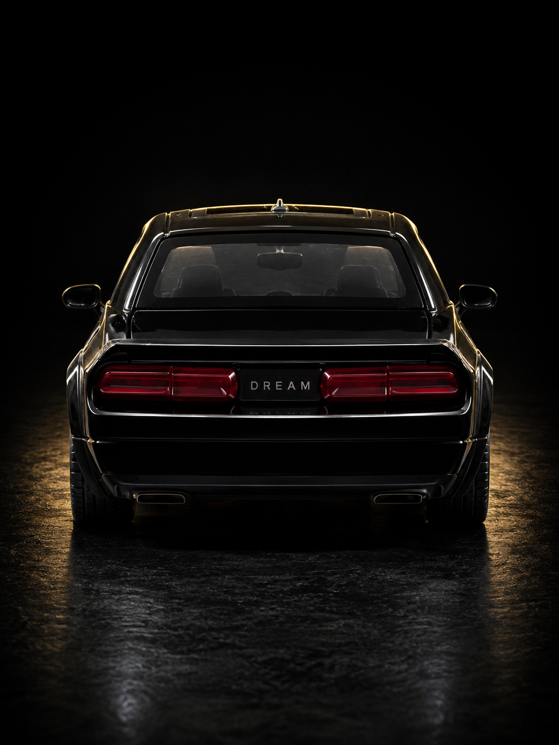 Carro a escala Dodge Challenger Hellcat NEGRO