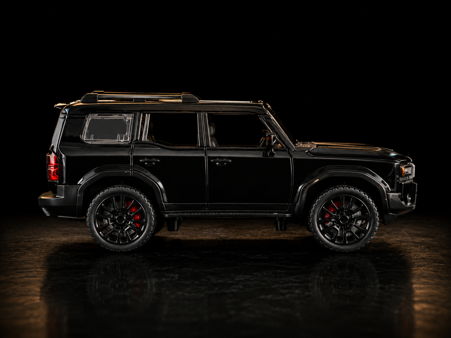 Carro a escala 1:32 Prado todoterreno NEGRO
