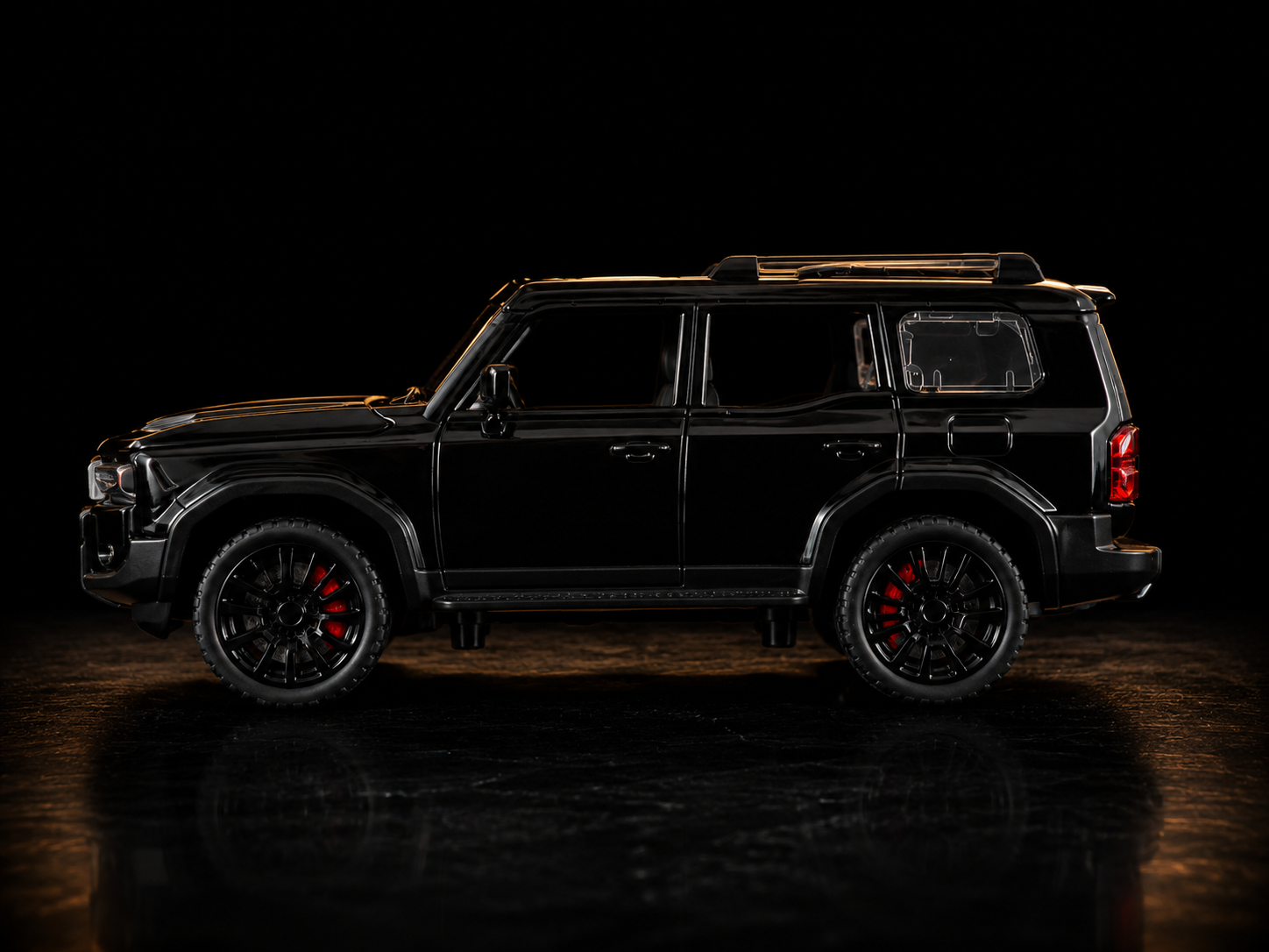 Carro a escala 1:32 Prado todoterreno NEGRO