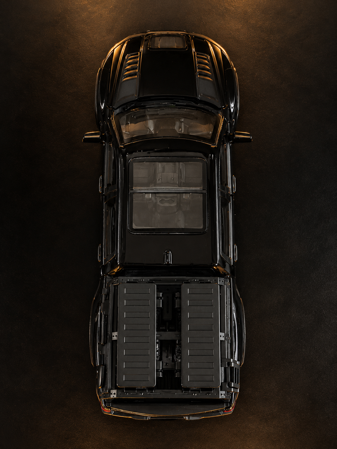 Carro a escala Dodge RAM 1000 TRX NEGRO