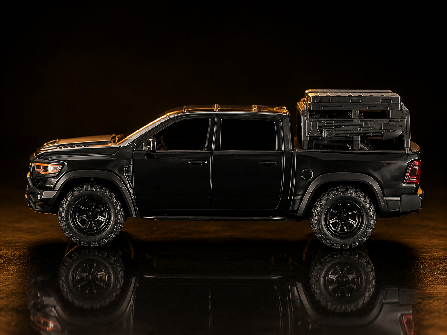 Carro a escala Dodge RAM 1000 TRX NEGRO