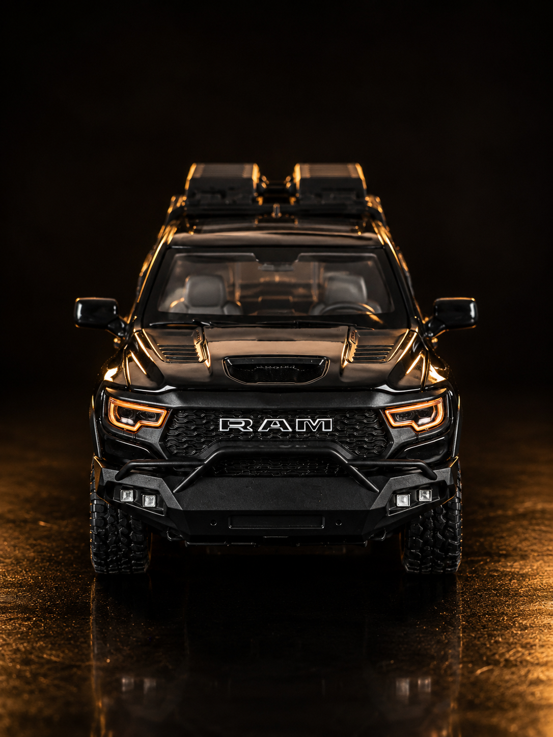 Carro a escala Dodge RAM 1000 TRX NEGRO