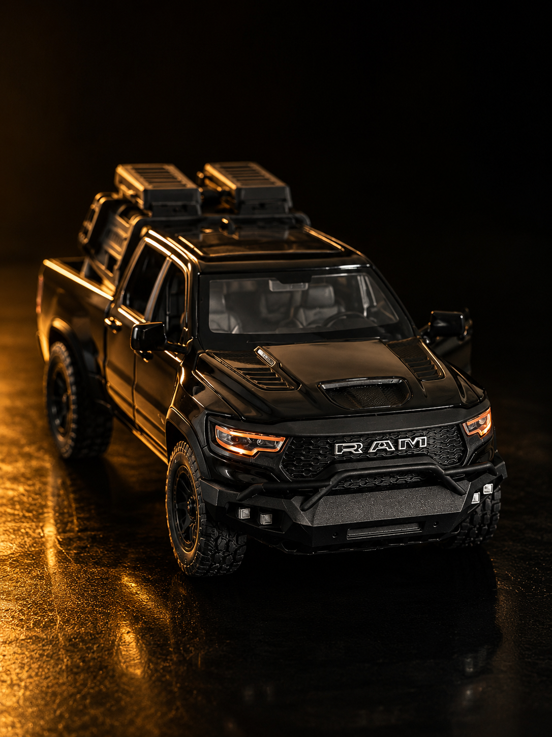 Carro a escala Dodge RAM 1000 TRX NEGRO