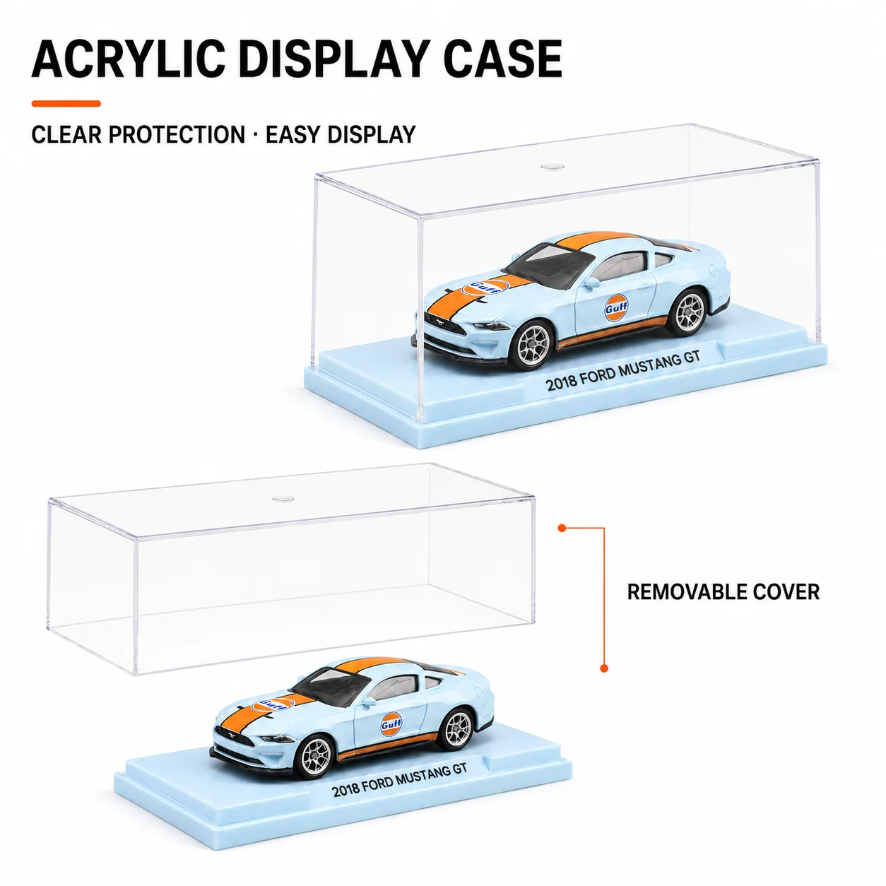 Ford Mustang GT Gulf Racing CCA 1:64 — imagen 4