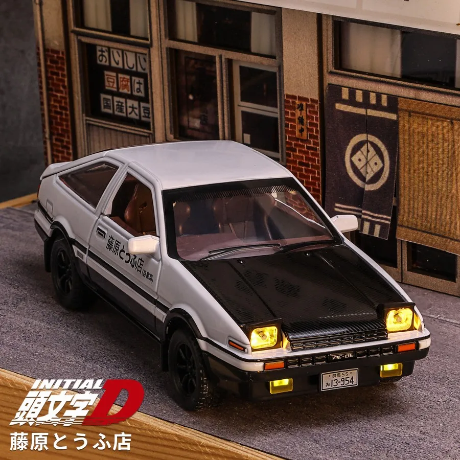Toyota AE86 Initial D Miniatura a Escala 1:32