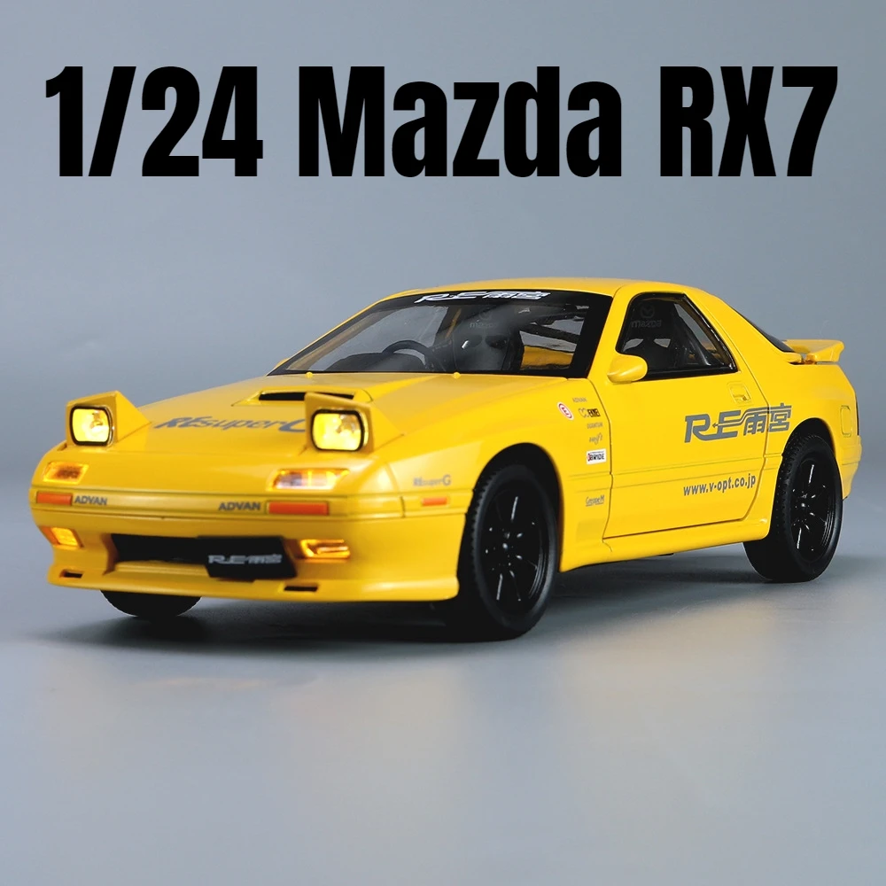Mazda RX-7 Initial D 1:24 Die-cast con luz y sonido