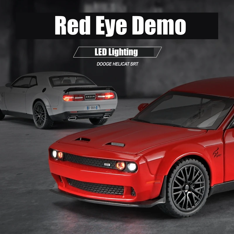 Dodge Challenger SRT Hellcat Escala 1:32 Metal — imagen 4