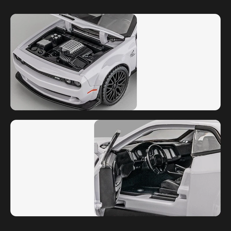 Dodge Challenger SRT Hellcat Escala 1:32 Metal — imagen 5