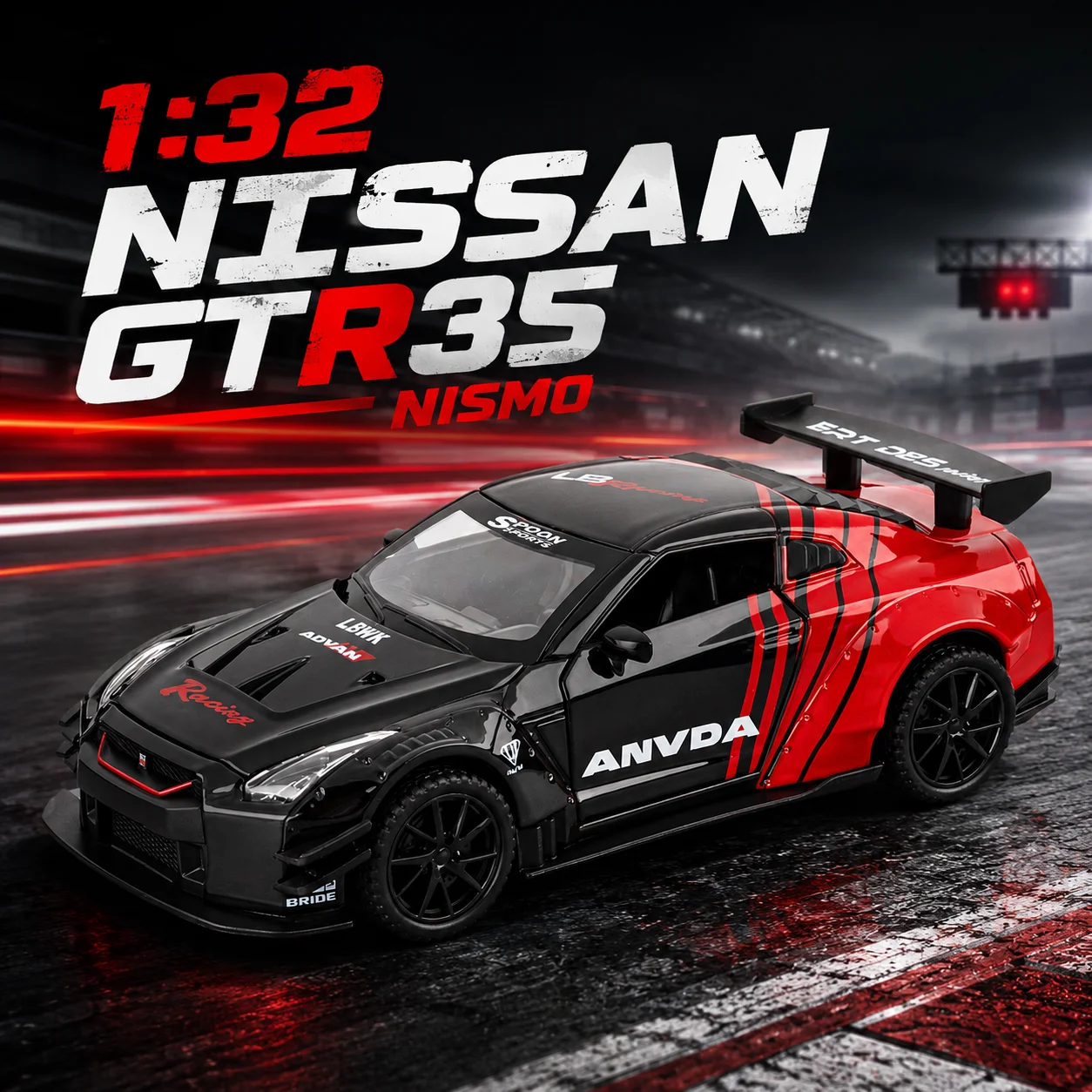 Nissan GTR R35 Nismo Escala 1:32 Aleación — imagen 1
