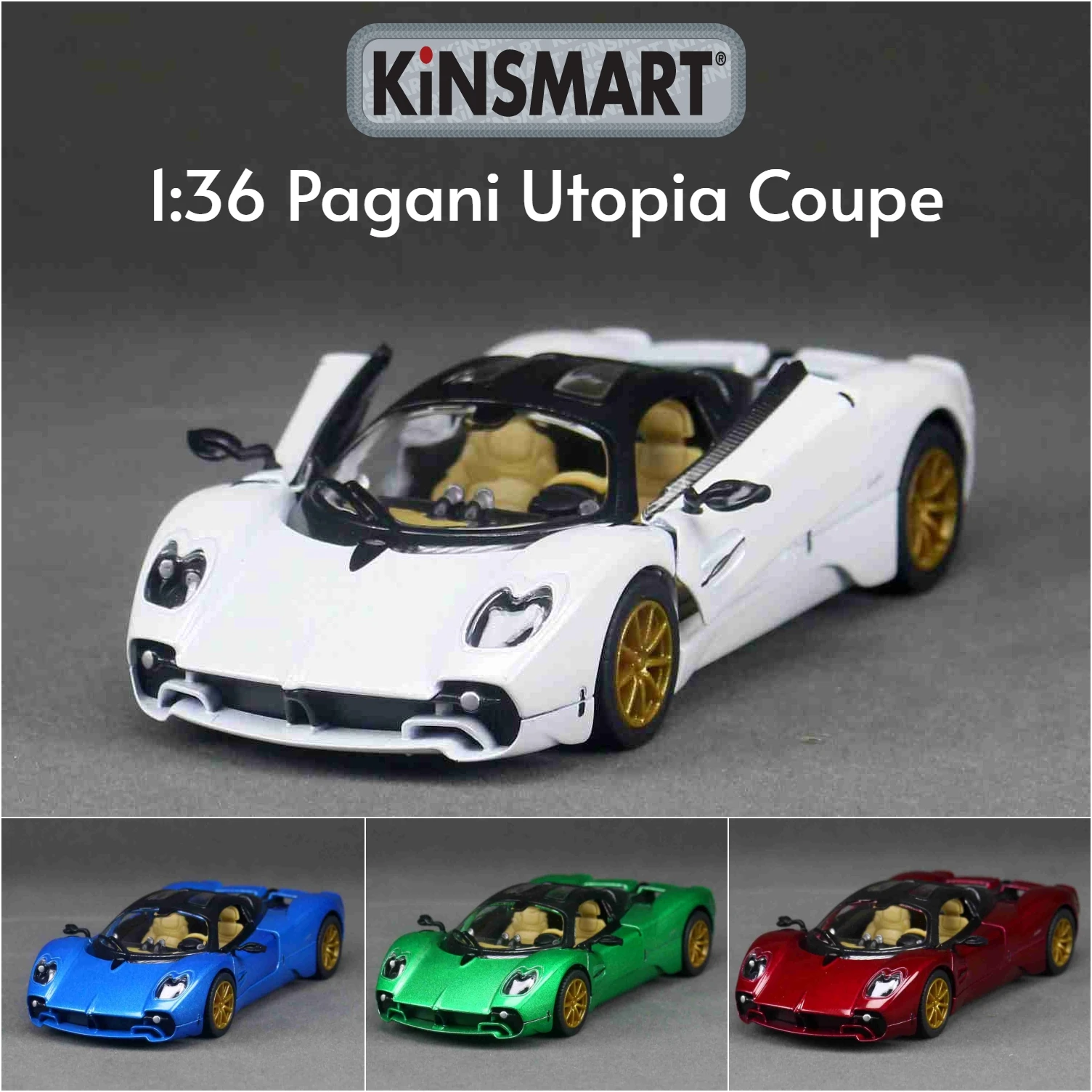 KiNSMART Pagani Utopia Coupé 1:36 Miniatura Metálica — imagen 1