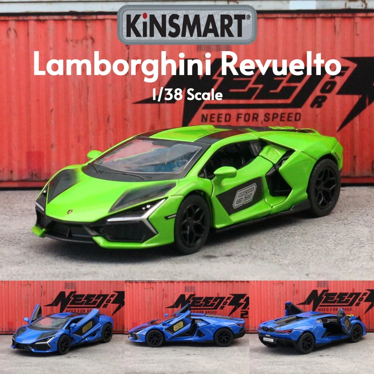 KiNSMART Lamborghini Revuelto Escala 1:38 — imagen 1