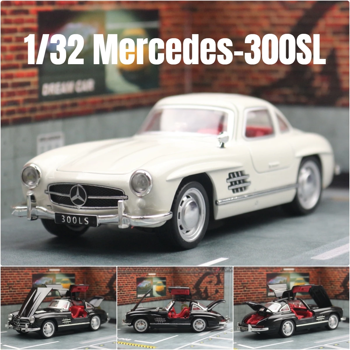 Mercedes-Benz 300SL Escala 1:32 Miniatura Metal — imagen 1