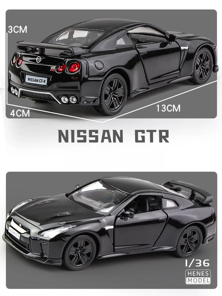 Nissan Skyline GTR R34 Miniatura 1:36 Diecast — imagen 5