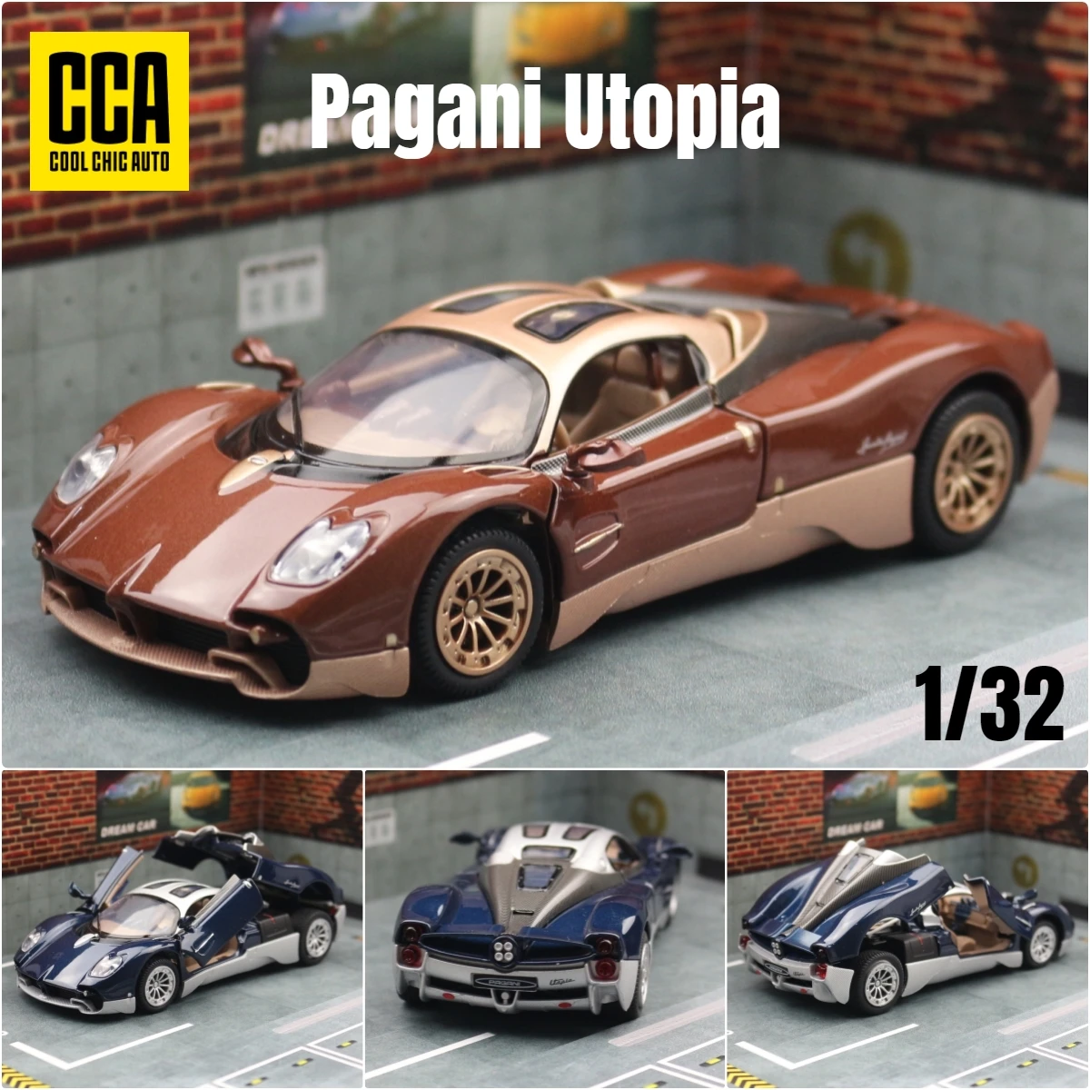 Pagani Utopia Miniatura 1:32 Metal a Escala — imagen 1