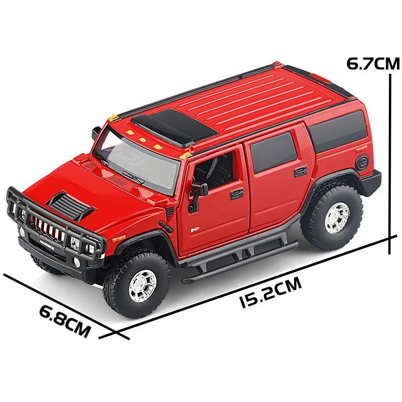 Hummer H2 SUV Escala 1:32 Metal Fundido — imagen 2