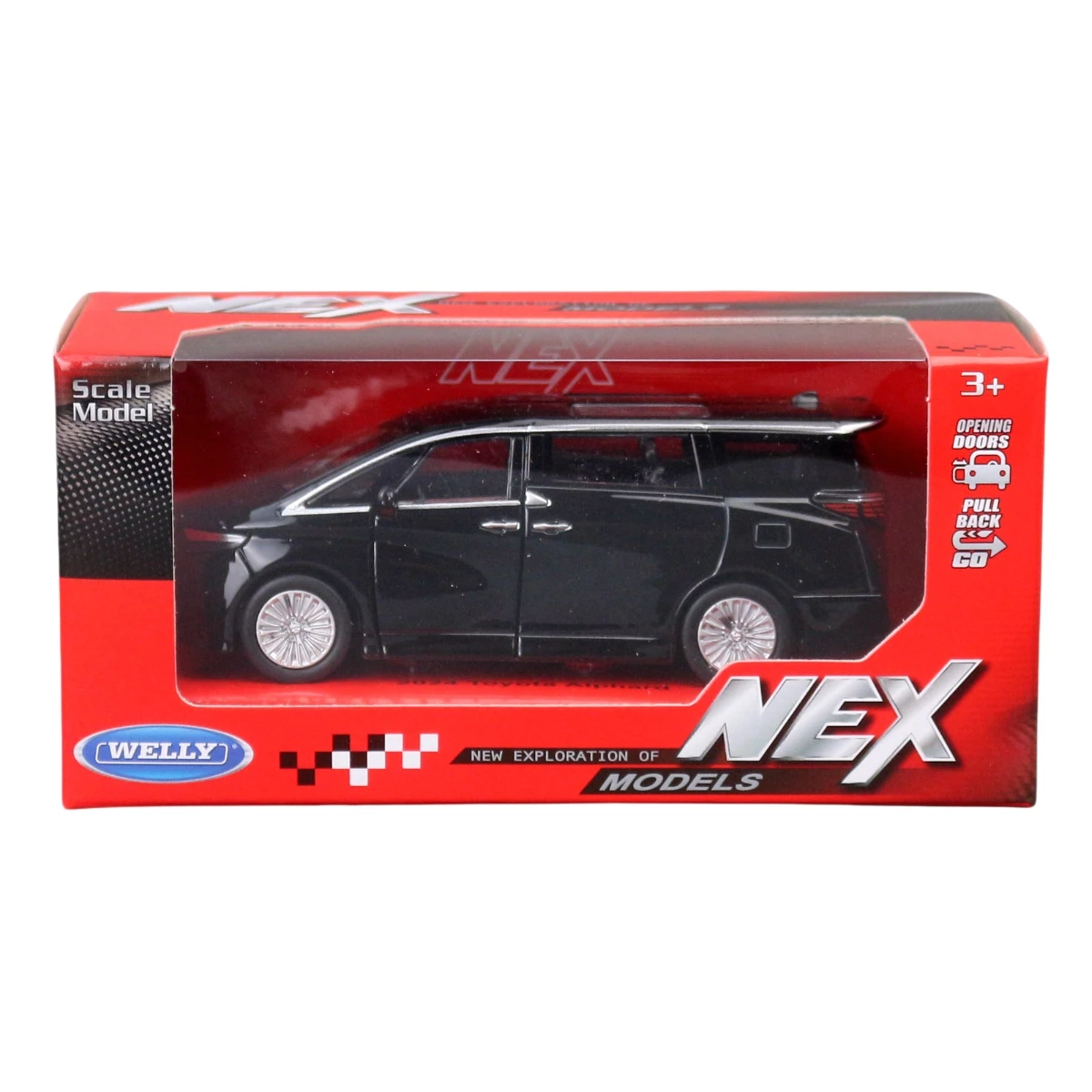 Welly Toyota Alphard MPV Escala 1:36 Negro — imagen 5