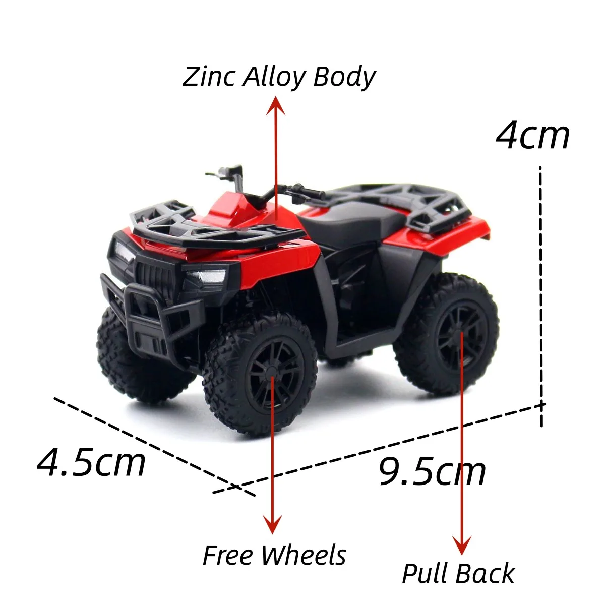 RMZ Miniatura ATV Todoterreno Escala Metal — imagen 6
