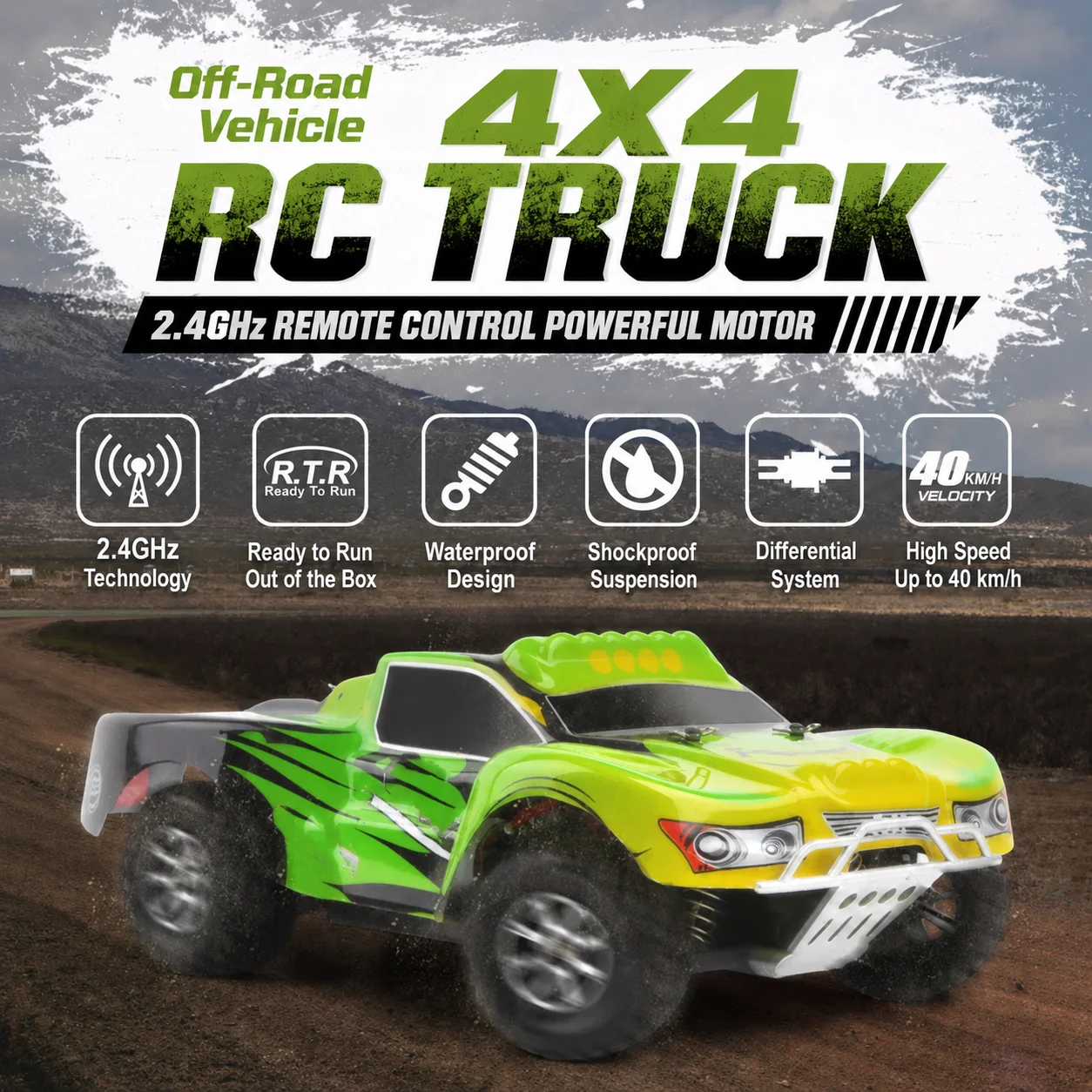 Carro Todoterreno RC 4x4 Escala 1:18 — imagen 3