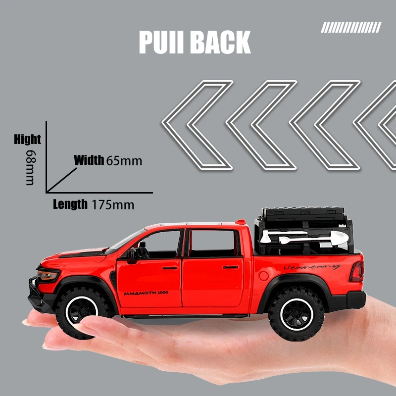 Dodge RAM Mammoth Miniatura Metal Escala 1:32 — imagen 5
