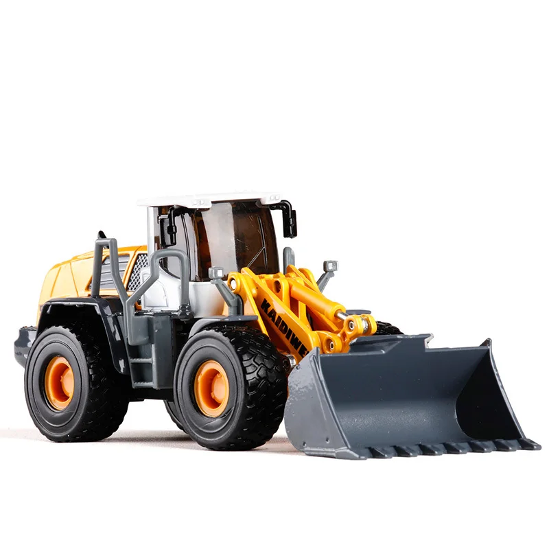 Excavadora sobre Ruedas Miniatura 1:50 Amarilla