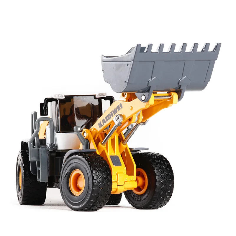 Excavadora sobre Ruedas Miniatura 1:50 Amarilla — imagen 4
