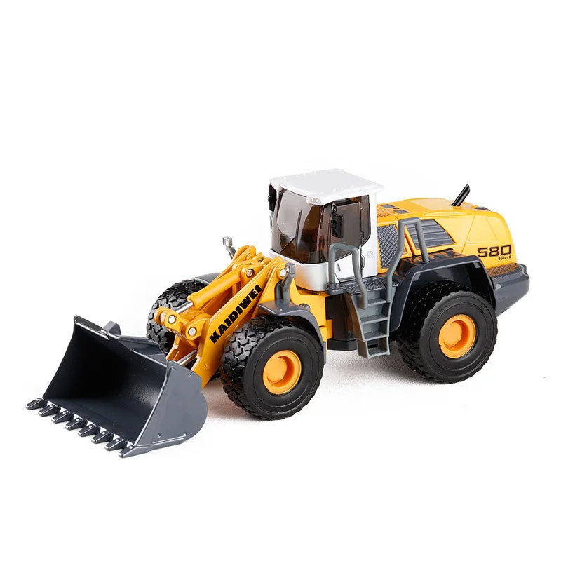 Excavadora sobre Ruedas Miniatura 1:50 Amarilla — imagen 5