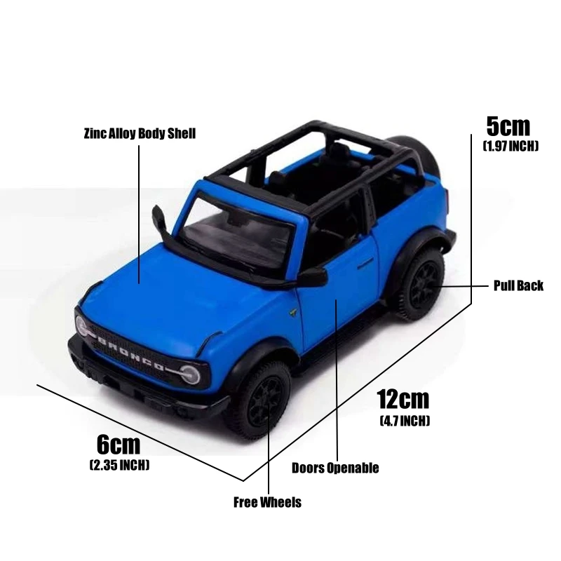 Ford Bronco Diecast 1:36 Miniatura de Colección — imagen 6