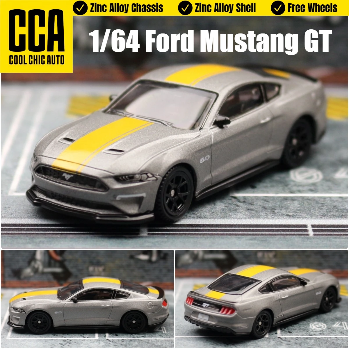 Ford Mustang GT Miniatura Escala 1:64 — imagen 1