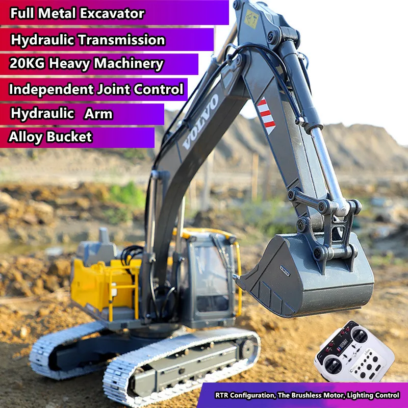 Excavadora RC E111 Full Metal 1:14 — imagen 1