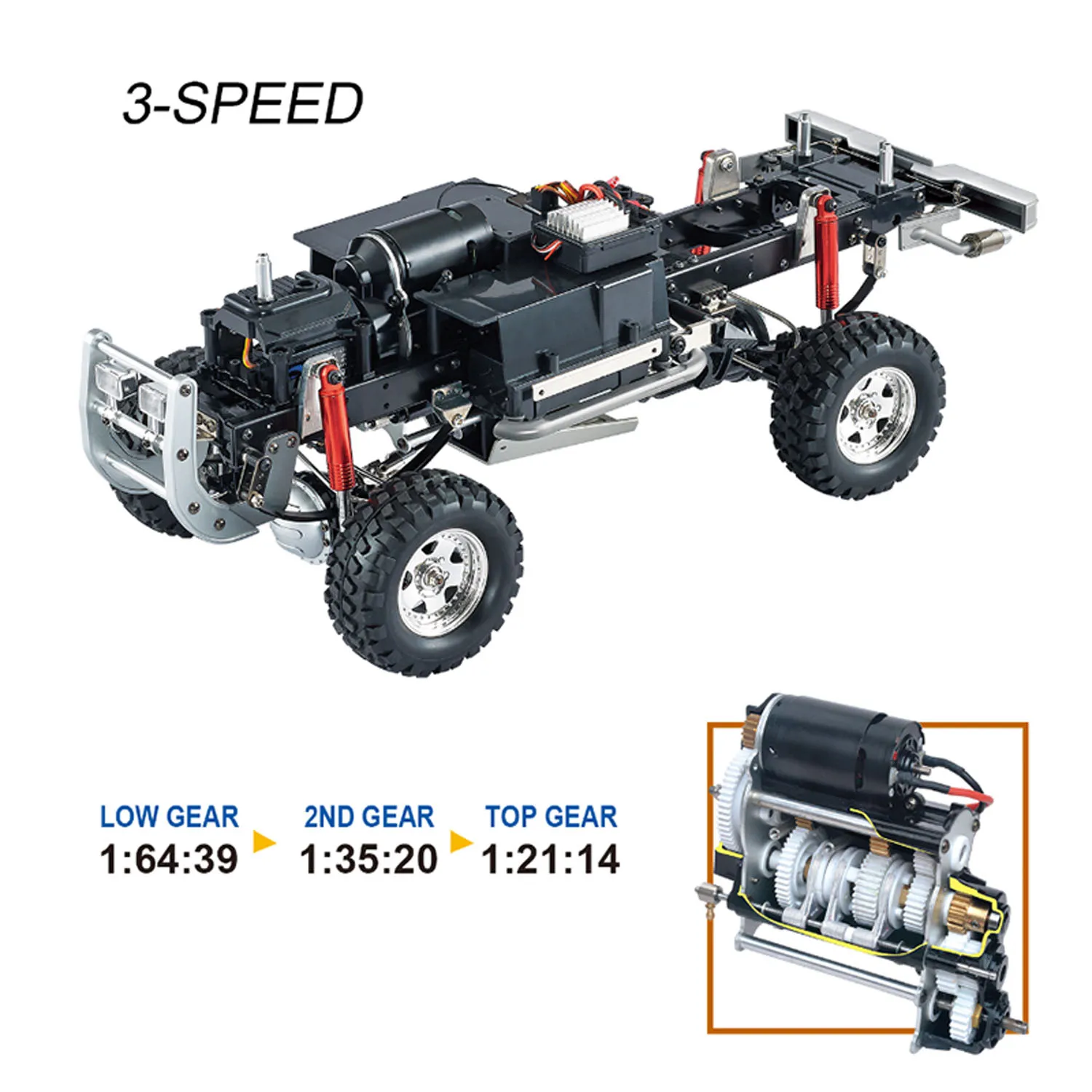 HG P409 1/10 Camioneta Rally 4x4 RC — imagen 4