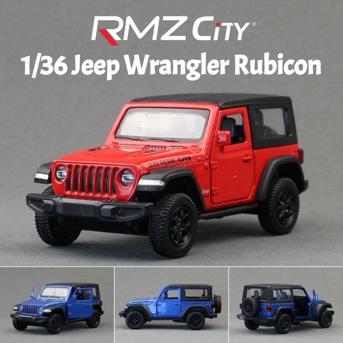 Jeep Wrangler Rubicon Escala 1:36 - Coche a Fricción