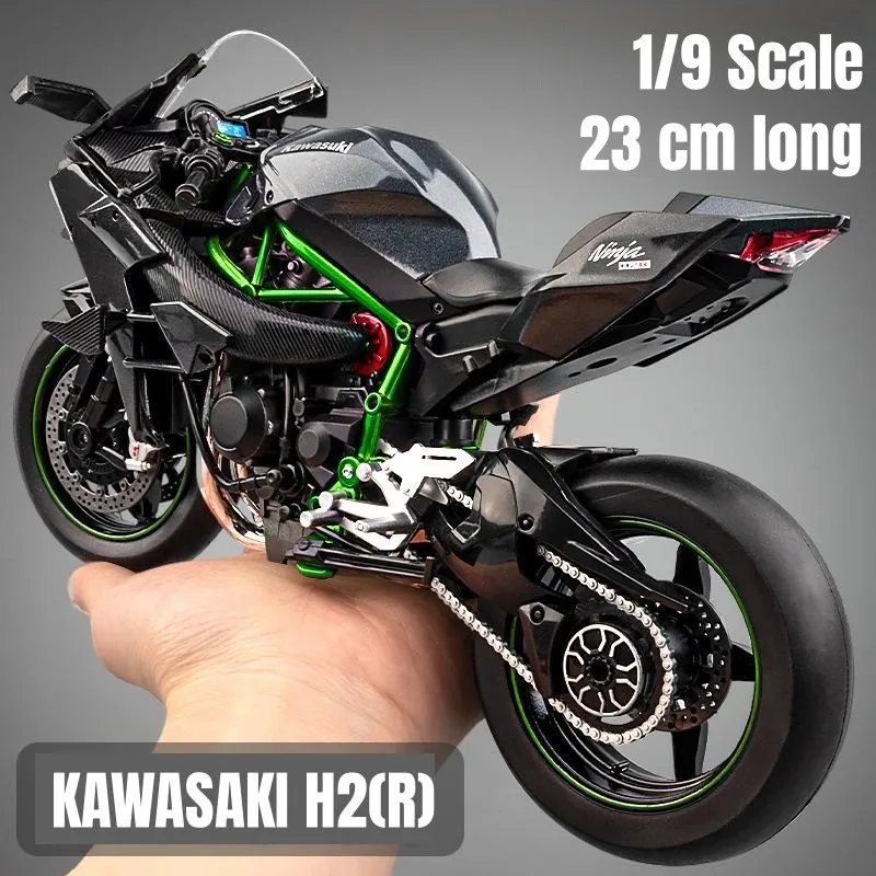 Kawasaki Ninja H2R Escala 1:9 Metal Fundido